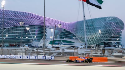 British driver, Lando Norris of the McLaren F1 Team during the qualifying session. Victor Besa / The National