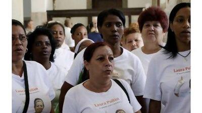 Cuba's dissident Ladies in White symbolise protests movements worldwide, a reader notes. Franklin Reyes / AP