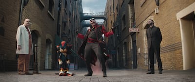 Jim Carrey returns to the franchise for the third instalment as both Dr Robotnik and his grandfather Gerald. Photo: Paramount Pictures