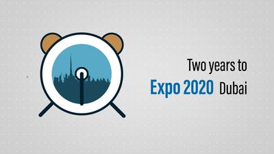 Two years to go to Expo 2020 Dubai graphic