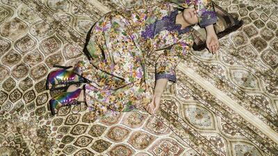 Farah Al Qasimi_M Napping on Carpet_2016_Archival inkjet print_70 x 93 cm. courtesy the Artist and The Third Line.
