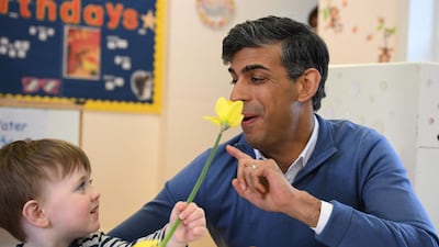 UK Prime Minister Rishi Sunak is under pressure from within his Conservative Party. AFP