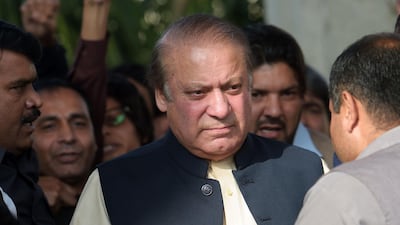 Former Pakistani prime minister Nawaz Sharif was disqualified for life from holding public office, the Pakistan supreme court ruled on April 13, 2018. Aamir Qureshi / AFP