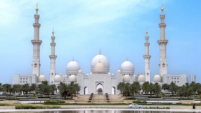 Sheikh Zayed Grand Mosque is known for its striking white marble domes. Victor Besa / The National
