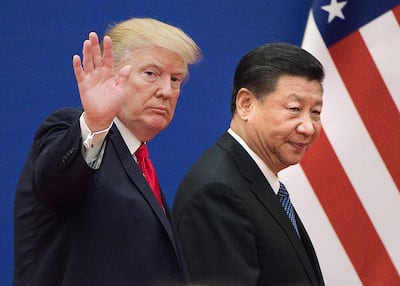 US President Donald Trump and China's President Xi Jinping. AFP
