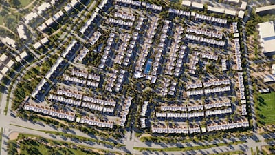 Noya Viva on Yas Island in Abu Dhabi comprises 480 units, including four-bedroom villas and two- and three-bedroom townhouses. Courtesy Aldar Properties