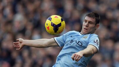 Manchester City's James Milner will be among the team that will travel to the UAE and play a friednly against Al Ain on May 15, 2014. REUTERS/Phil Noble