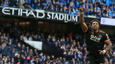 Traore celebrates scoring his second goal. AFP