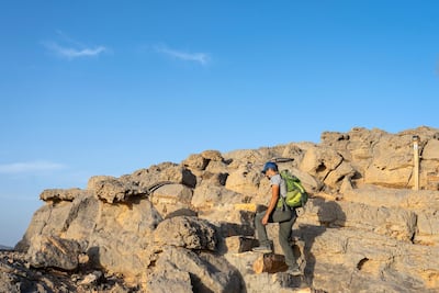 Hikers must carry everything they need for the trip to be self-sufficient, with routes designed to challenge hikers physically across the rugged terrain of the Ras Al Khaimah mountain landscape.