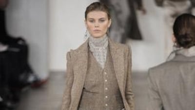 The equestrian tweed - Ralph Lauren, autumn 2009.