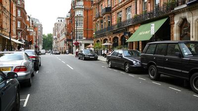 A view of Mount Street in Mayfair. This week, the Qatari ruling family bought one of Mayfair’s finest family homes for more than £40m. Ricky Leaver / Loop Images / Corbis