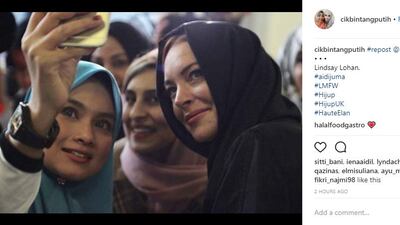 Lindsay Lohan. Courtesy Laurelle Kamara / Aidijuma Official Instagram