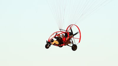 Paramotoring is a sport similar to paragliding, with the addition of a motor and wings. The engine uses regular fuel.