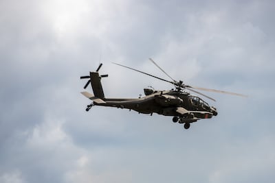 AH-64 Apache helicopter. EPA