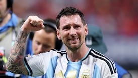 ATLANTA, GEORGIA - JULY 07: Lionel Messi #10 of Argentina celebrates after the 3-2 victory during the FIFA World Cup 2026 Round of 16 match between Argentina and Egypt at Atlanta Stadium on July 07, 2026 in Atlanta, Georgia. Justin Setterfield / Getty Images / AFP (Photo by Justin Setterfield / GETTY IMAGES NORTH AMERICA / Getty Images via AFP)