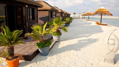 Lebanon Island at The World, Dubai, an artificial archipelago covering 54 square kilometres.