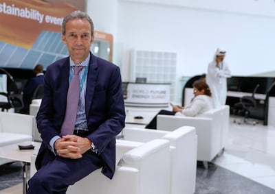 Christophe Lalandre, senior executive officer at Lombard Odier who leads the Abu Dhabi office, says the bank is 'on track' for the Middle East to account for 10 per cent of its total assets by 2024 from roughly 5 per cent last year. Victor Besa / The National