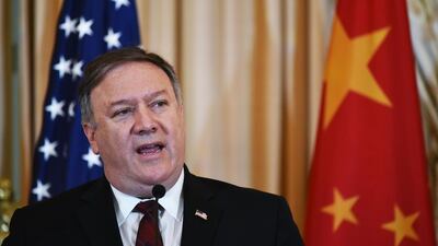 US Secretary of State Mike Pompeo supported the Saudi arms deal. AFP
