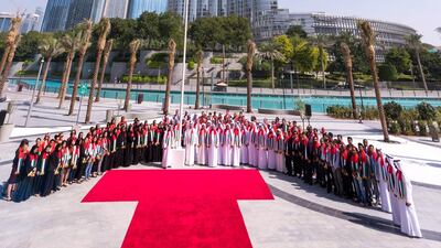 Emaar Properties marks UAE Flag Day. Courtesy Emaar