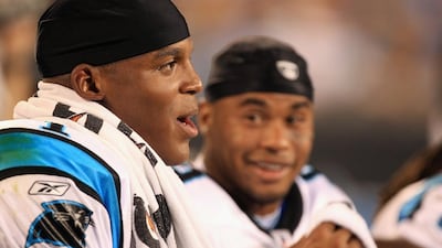 Cam Newton and the Carolina Panthers clinched their first play-off birth since 2008 on Sunday. Streeter Lecka / Getty Images/ AFP