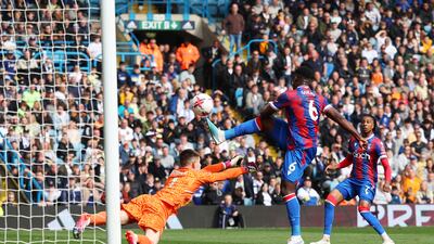 Marc Guehi of Crystal Palace scores their first goal. Getty