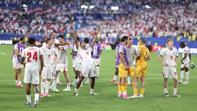 Jude Bellingham celebrates after winning the quarter-final match between Norway and England in Miami. AFP