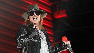 Axl Rose delighted the crowd by playing Welcome to the Jungle.