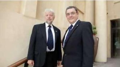 Prof Brian Smart, left, the executive dean of Heriot-Watt University, and Prof Steve Chapman, the principal, say the diversity of the courses on offer at the campus meant they were in demand.