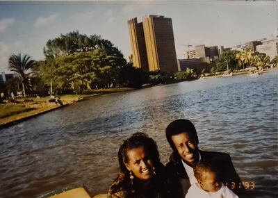 Aamna Mohdin on a childhood trip with her parents before the shattering effects of the Somali civil war. Photo: Aamna Mohdin