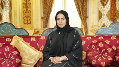 Abeer Al Bah, the author of the bestseller What your loss taught me, at her villa in Al Gharayen in Sharjah. Pawan Singh / The National