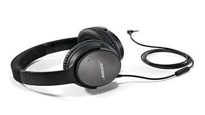 These Bose QuietComfort QC25 noise cancelling headphones (available in blue, black and silver) are Dh699, down from Dh1,363.95, a saving of Dh664.95 (49 per cent). Courtesy Amazon
