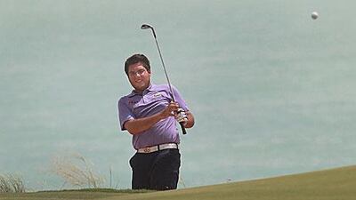 Khalid Yousuf, seen here in action in May, helped the Emirates team finish third in Morocco at the Arab Golf Championship.