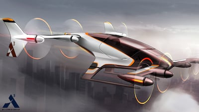 This artist rendering provided by Airbus shows a vehicle in its flying-car project, Vahana. Airbus via AP Photo
