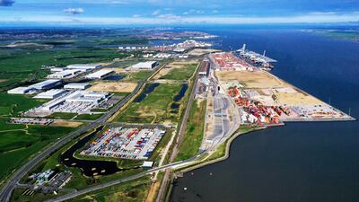 London Gateway, operated by DP World, handled more than one million TEUs in the first six months of this year. Photo: DP World
