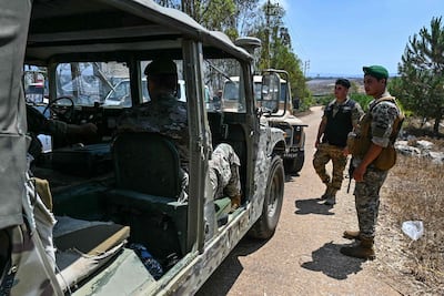 The pilot-zone plan envisages that Lebanese troops will take over from Israeli forces. AFP