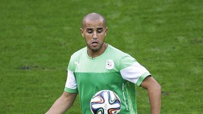 Algeria teammates Majid Bougherra, pictured, and Hassan Yebda come to Fujairah and the Arabian Gulf League after both starred at the World Cup in Brazil for their country. Michael Sohn / AP Photo