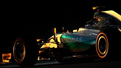 Nico Rosberg will be in the front in his Mercedes GP but should guard against his teammate Lewis Hamilton who will right behind when the race starts on Sunday, November 29, 2015. Paul Gilham / Getty Images