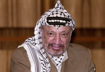 The late Palestinian President Yasser Arafat popularised the keffiyeh. Getty
