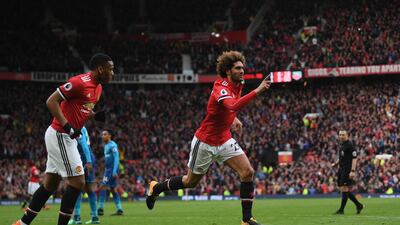 Marouane Fellaini was responsible for Manchester United's victory over Arsenal last week. Shaun Botterill / Getty Images