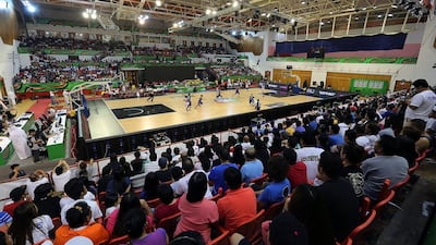 A big turnout by Philippines fans helped the UAE make a good impression to organisers during the Fiba Under 17 World Championship at Al Ahli Club in Dubai. Satish Kumar / The National
