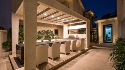 Outdoor dining is taken care of.