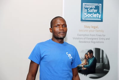 Allan Munubi came to Dubai from Kenya with hopes of finding a job. Pawan Singh / The National