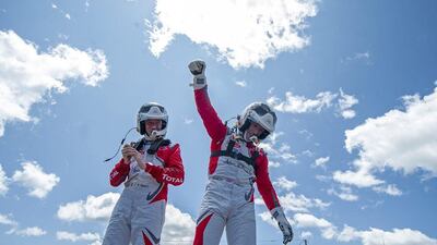 Kris Meeke of Abu Dhabi Citroen and co-driver Paul Nagle the winners of the WRC Portugal on May 22, 2016 in Fafe, Portugal. (Octavio Passos/Getty Images)