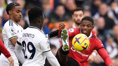 Wilfried Gnonto, 5 – In a frustrating outing, Gnonto couldn’t really get his footwork going and was largely bullied out of the game until a burst in the last 20 minutes. AFP