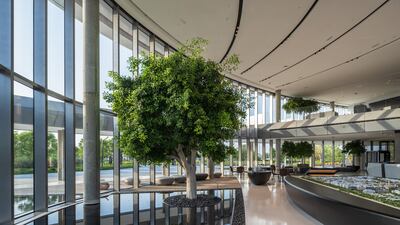 Arada's Aljada discovery centre in Sharjah. The developer is targeting Dh3 billion in property sales this year. Photo: Arada