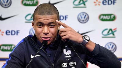 France forward Kylian Mbappe scored his first international goal in August's 4-0 demolition of the Netherlands. Franck Fife / AFP