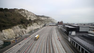 A lorry arrives at the Port of Dover following the end of the Brexit transition period. Reuters
