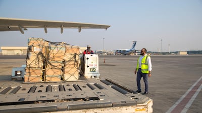 Some 60 million bees arrive in the UAE by plane at Sharjah International Airport. Chris Whiteoak / The National