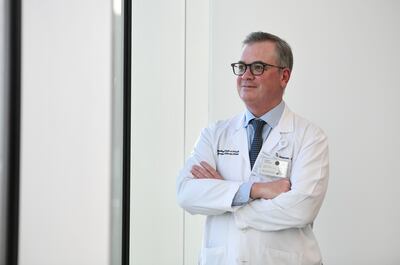Dr Stephen Grobmyer, the Oncology Institute chairman, at Cleveland Clinic, Abu Dhabi. Khushnum Bhandari / The National