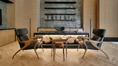 A sleek home office.